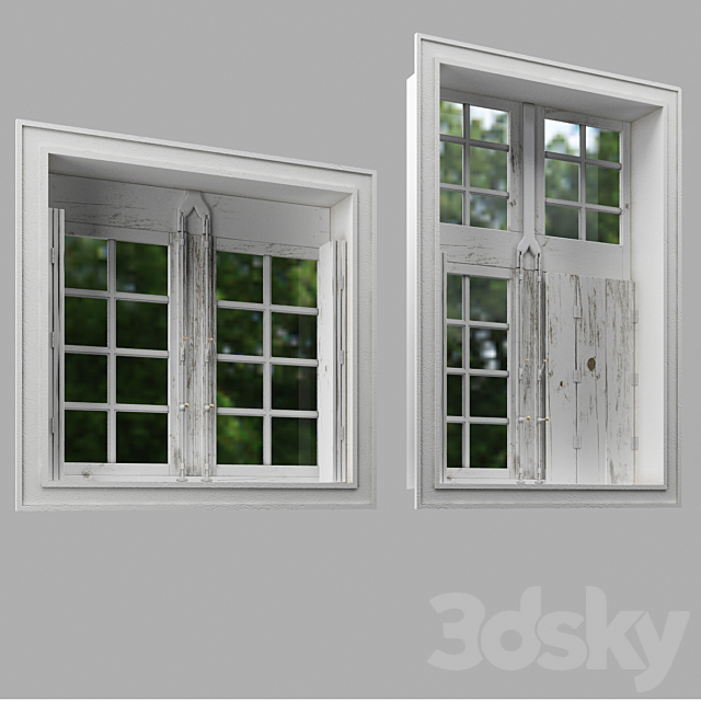 The windows in the style of Provence. 3ds Max - thumbnail 1