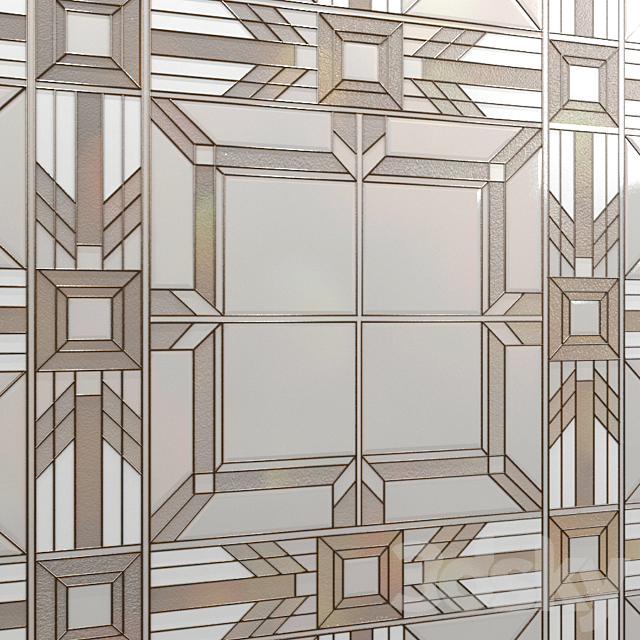 Tiffany stained glass ceiling 3DSMax File - thumbnail 3