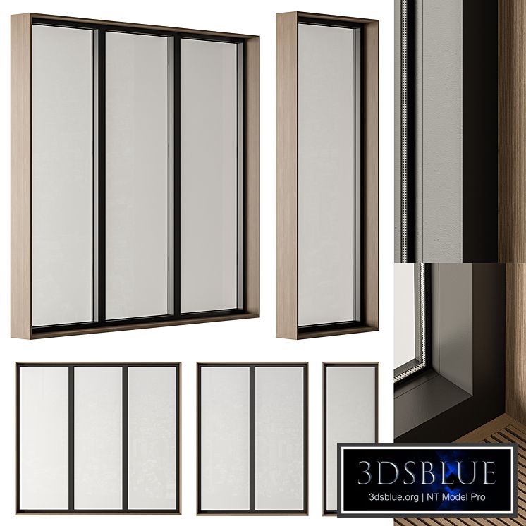 White Frame – Windows Set 19 3DS Max - thumbnail 3