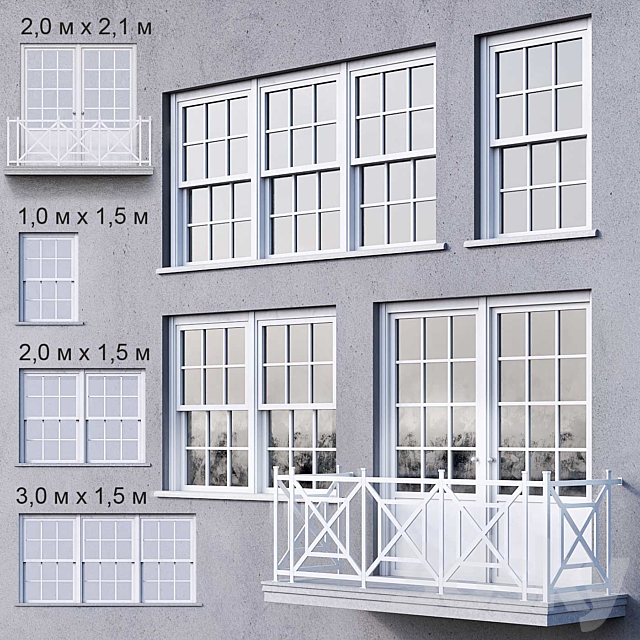 White windows 3ds Max - thumbnail 1