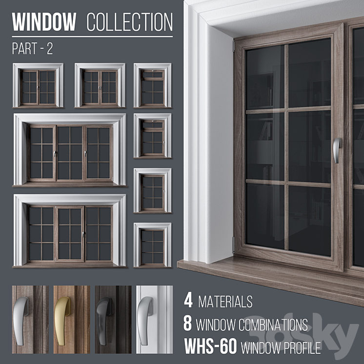 Window Collection Part 2 3DS Max - thumbnail 1