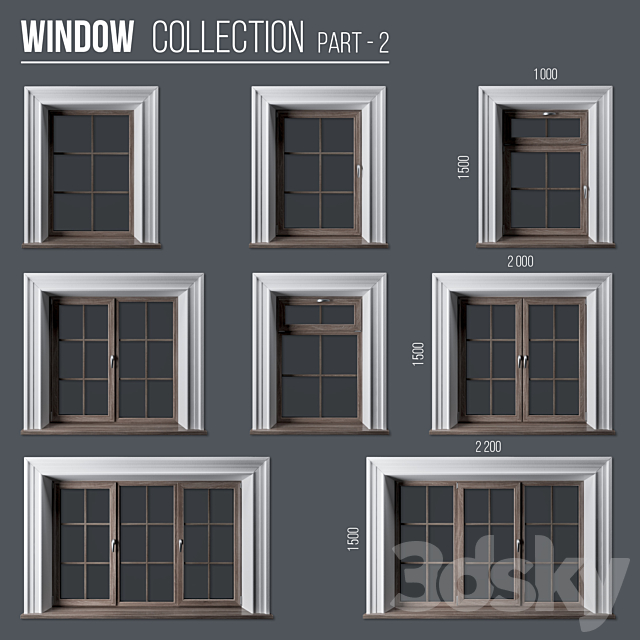 Window Collection Part 2 3DSMax File - thumbnail 2