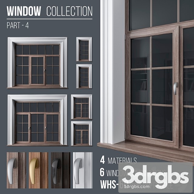 Window collection part 4 3dsmax Download - thumbnail 1