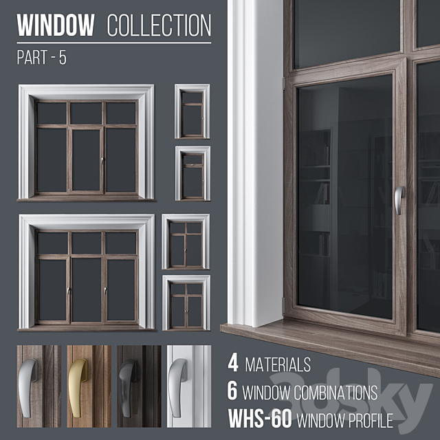 Window Collection Part 5 3DSMax File - thumbnail 1