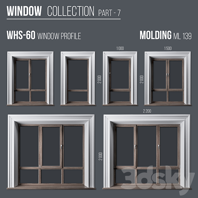 Window Collection Part 7 3DS Max Model - thumbnail 2