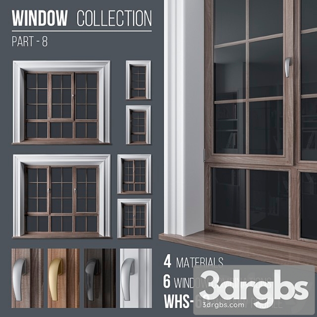 Window collection part 8 3dsmax Download - thumbnail 1