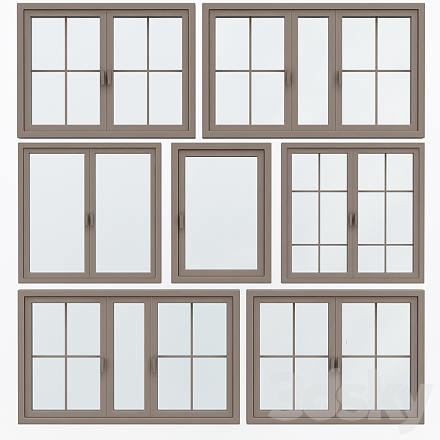 Window Collections No. 5 3ds Max - thumbnail 1