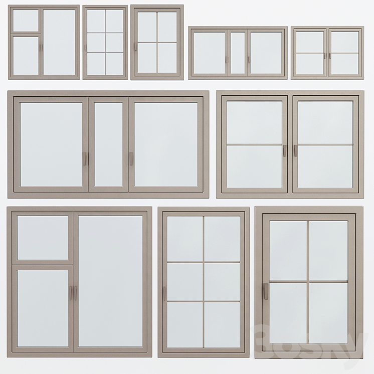 Window Collections No. 7 3DS Max - thumbnail 1