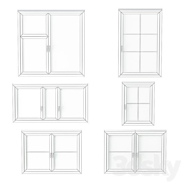 Window Collections No. 7 3DSMax File - thumbnail 2