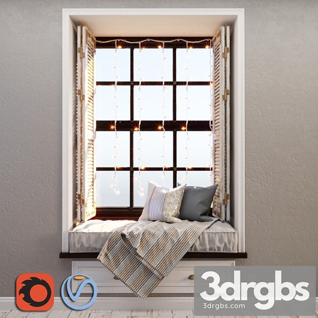 Window decoration 2 3dsmax Download - thumbnail 1