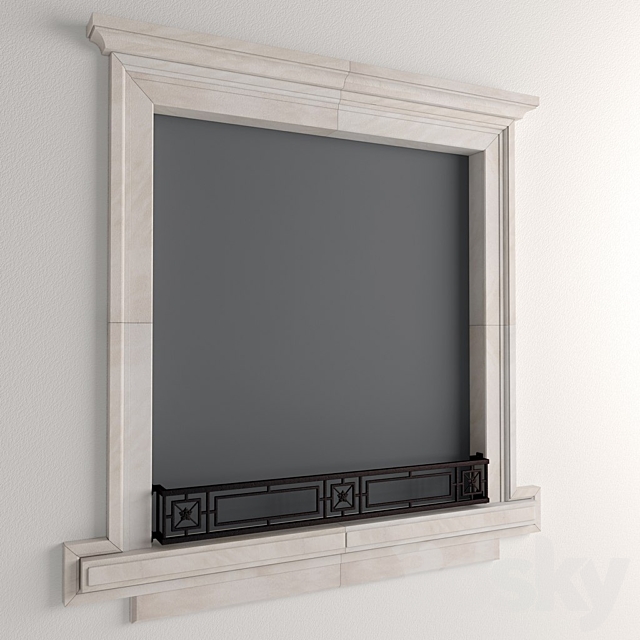 Window frame 3DS Max Model - thumbnail 1