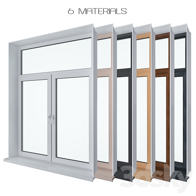 Window Set 4 3DS Max Model - thumbnail 3