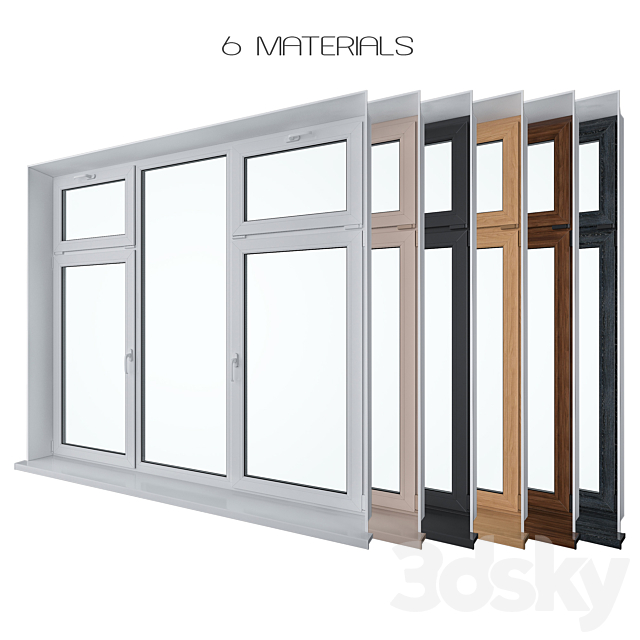 Window Set 5 3ds Max - thumbnail 3