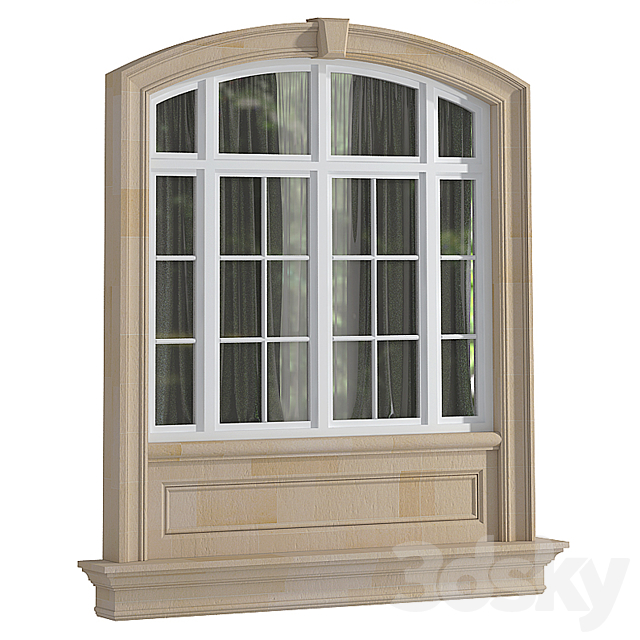 Windows and doors in the style of modern classics 3DS Max Model - thumbnail 5