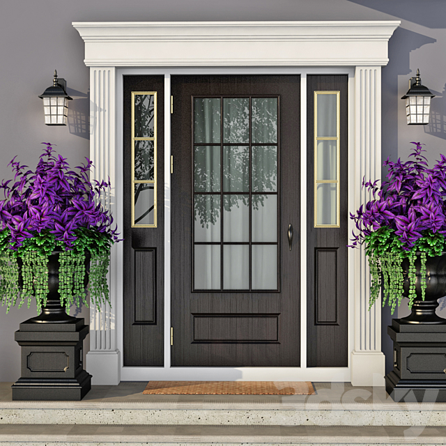 Windows and doors in the style of modern classics 3DSMax File - thumbnail 5