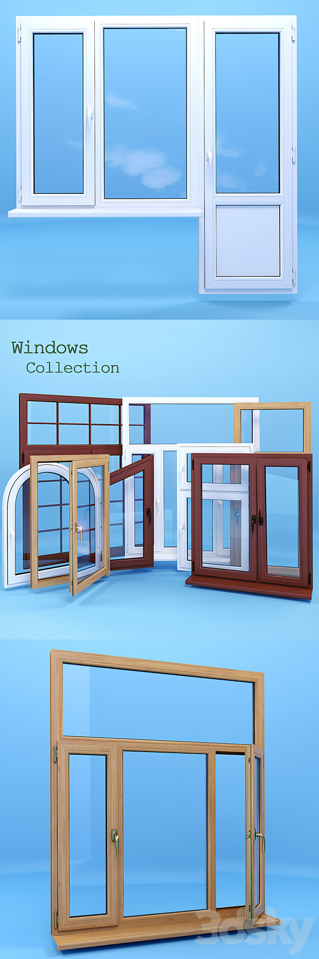 Windows collection 3DS Max Model - thumbnail 1