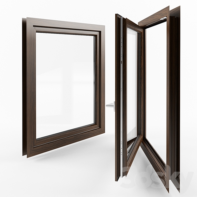 Windows detailed with tripple glazing 3DSMax File - thumbnail 2