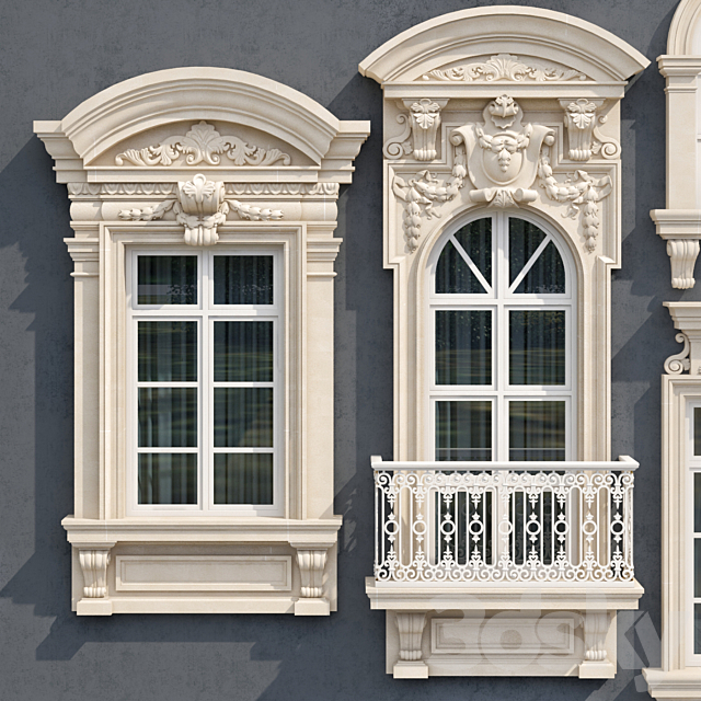 Windows in the style of modern classic 8 3DSMax File - thumbnail 4