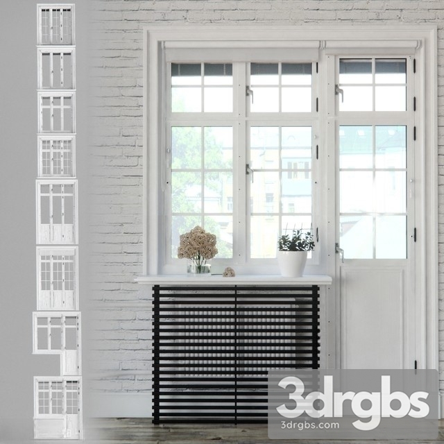 Windows Scandinavian Style 3dsmax Download - thumbnail 1