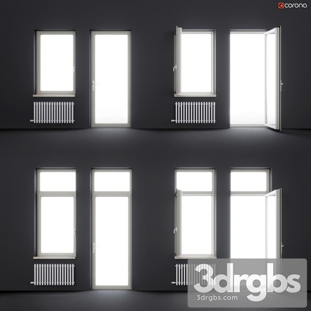 Wood Windows 3dsmax Download - thumbnail 1