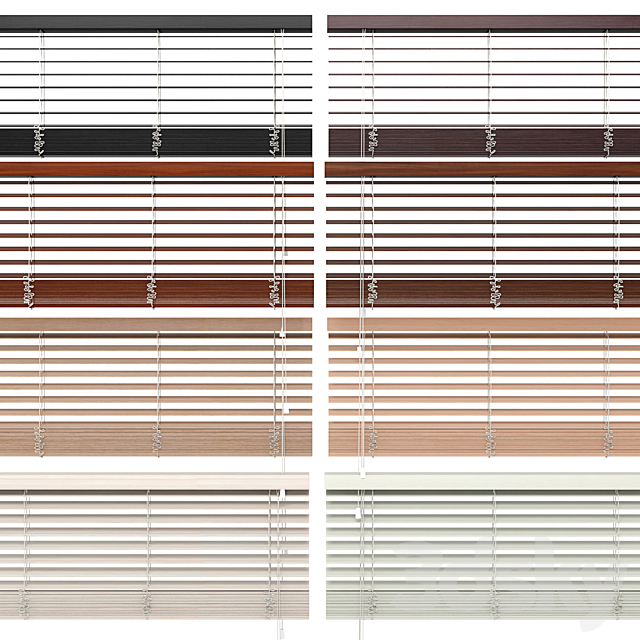 Wooden Blinds And Windows 3DSMax File - thumbnail 2