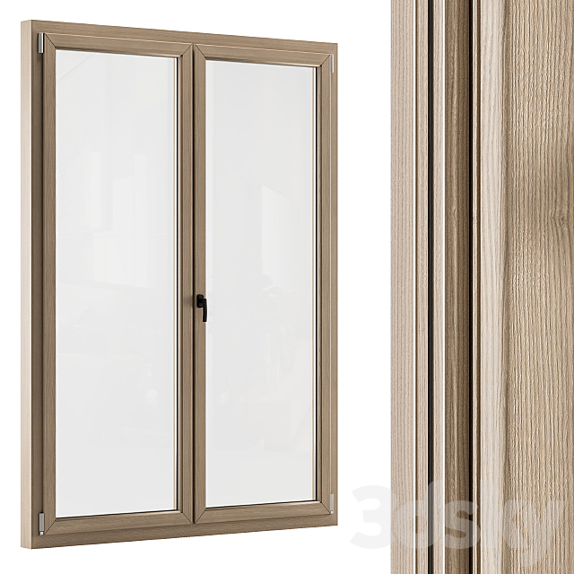 Wooden Window Modern – Windows Set 01 3DSMax File - thumbnail 2