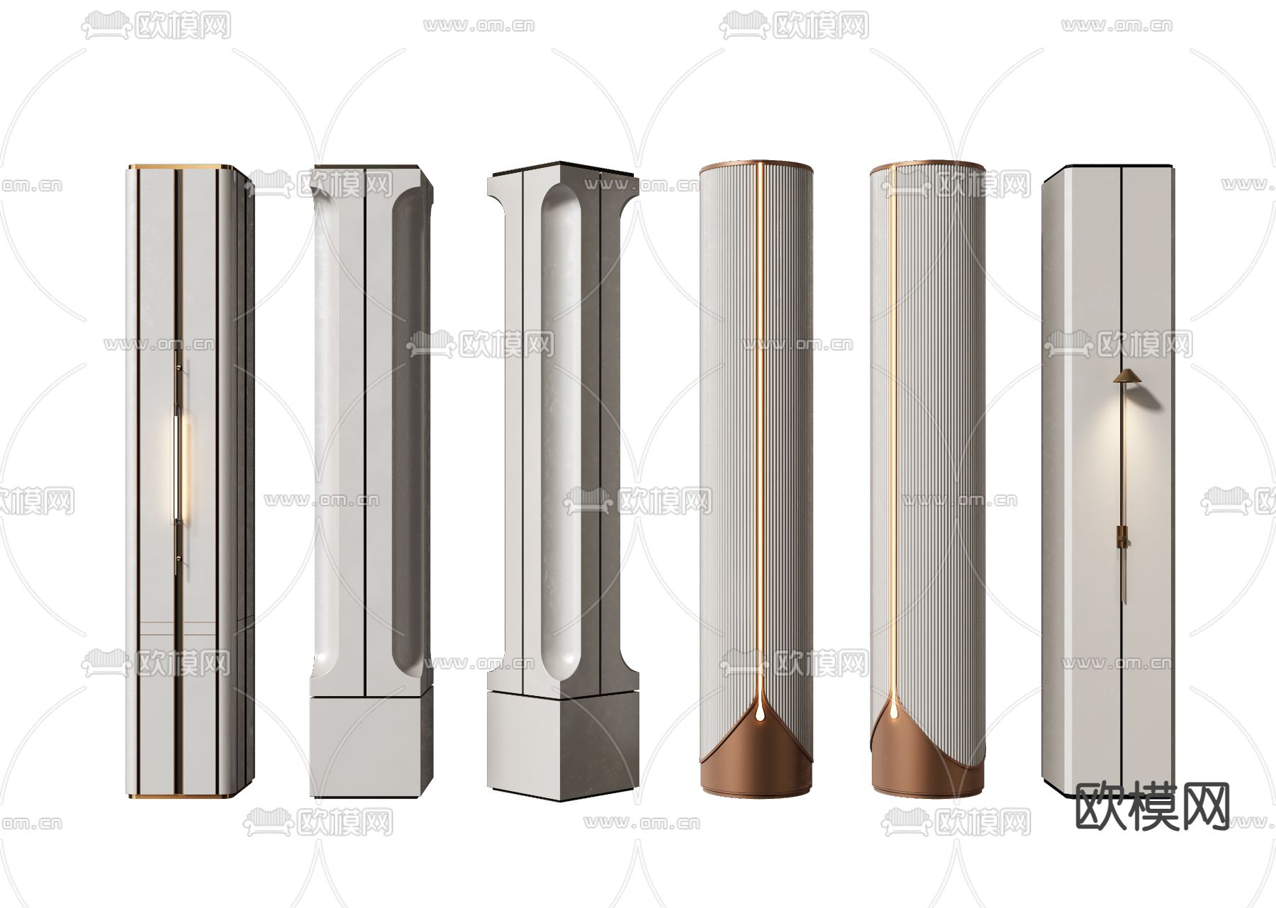 PILLAR 3D MODELS – VRAY / CORONA – 3D MODEL – 518 - thumbnail 1