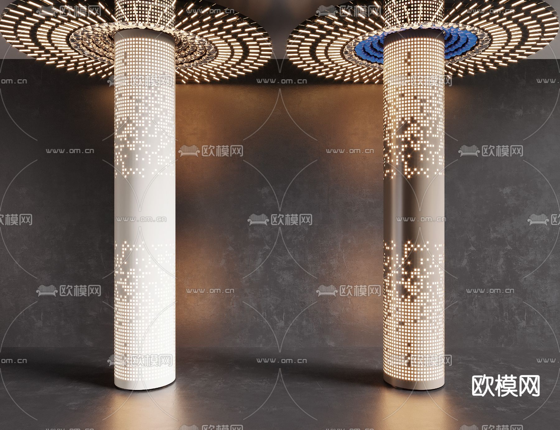 PILLAR 3D MODELS – VRAY / CORONA – 3D MODEL – 582 - thumbnail 1