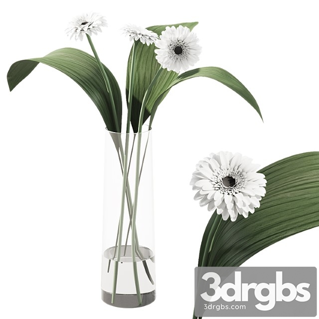 021 flowers and leaves in vase indoor decor plant - thumbnail 1