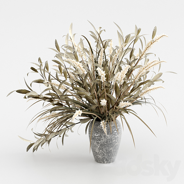 A bouquet of dried flowers. 3ds Max - thumbnail 1