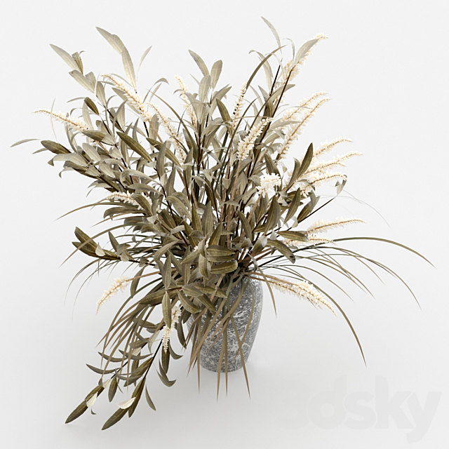 A bouquet of dried flowers. 3ds Max - thumbnail 2