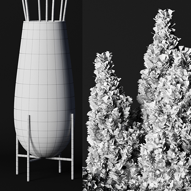 A bunch of pampas 3DS Max Model - thumbnail 3