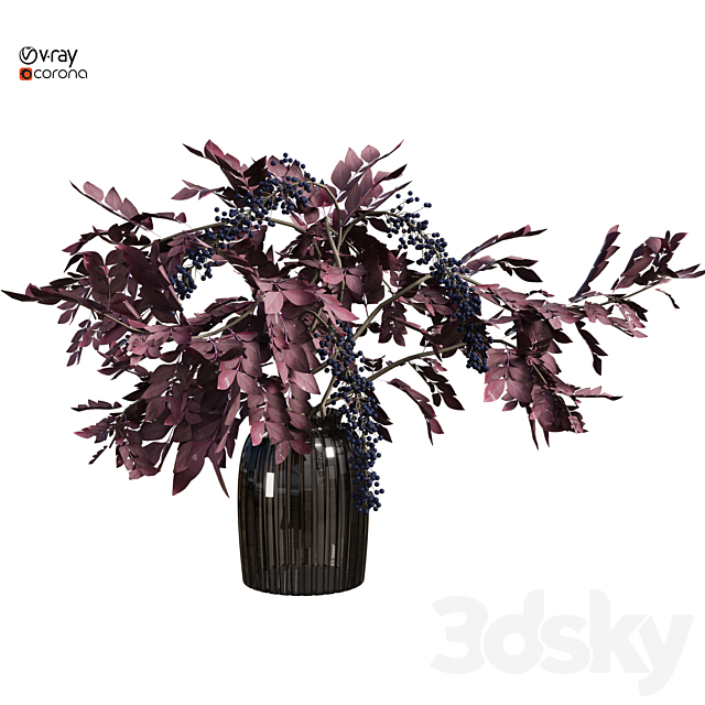 Autumn bouquet 3ds Max - thumbnail 3