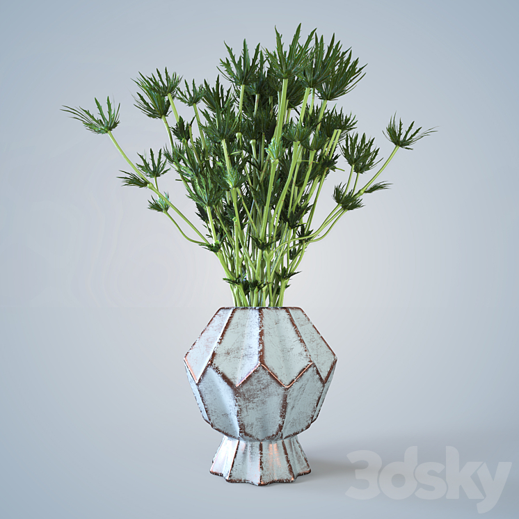 Barb in a vase 3DS Max - thumbnail 1