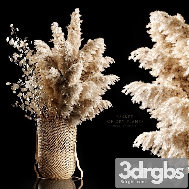 Basket Of Dry Plants 3dsmax Download - thumbnail 1