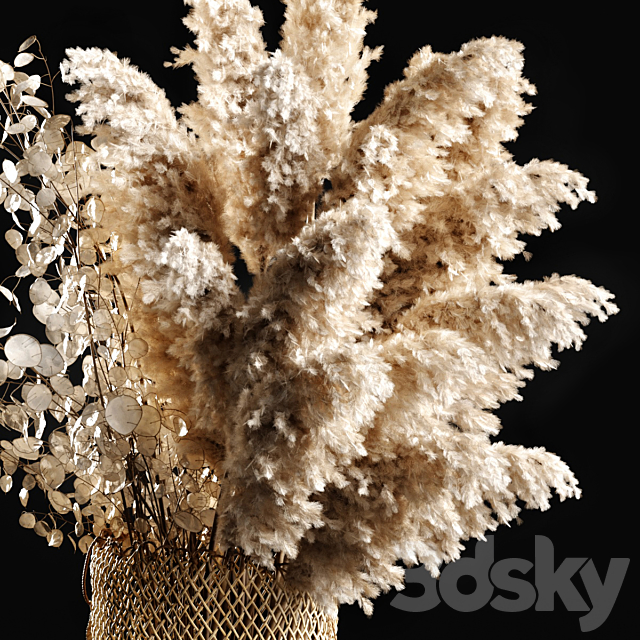 Basket of dry plants 3DSMax File - thumbnail 3