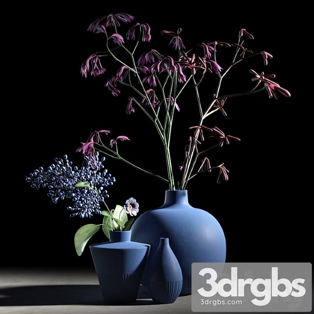 Blue vases set - thumbnail 1