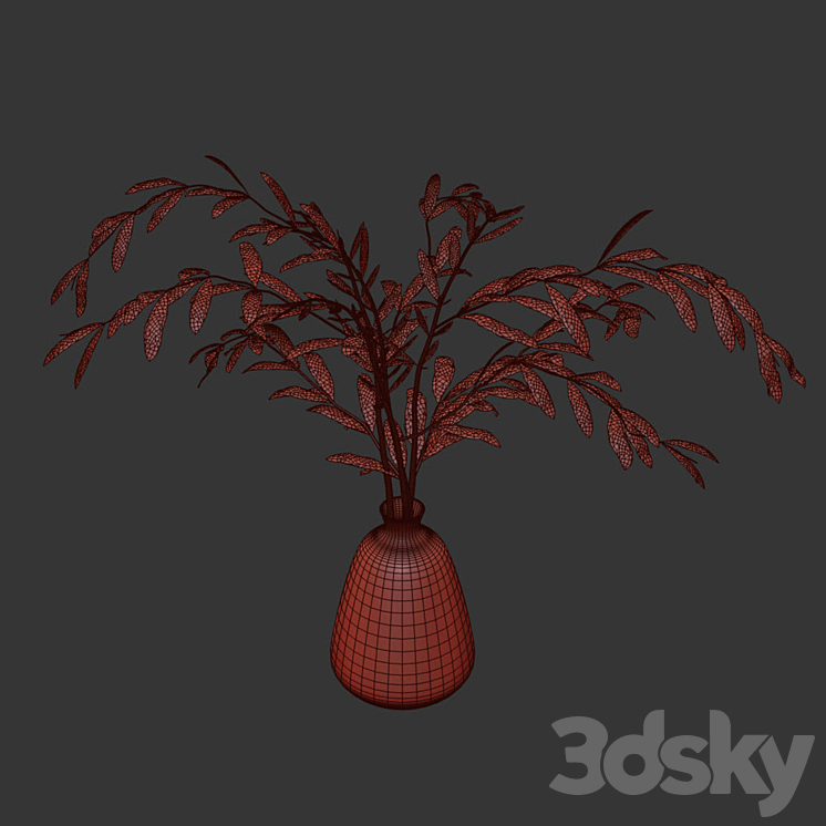 Bouquet 01 3DS Max Model - thumbnail 2