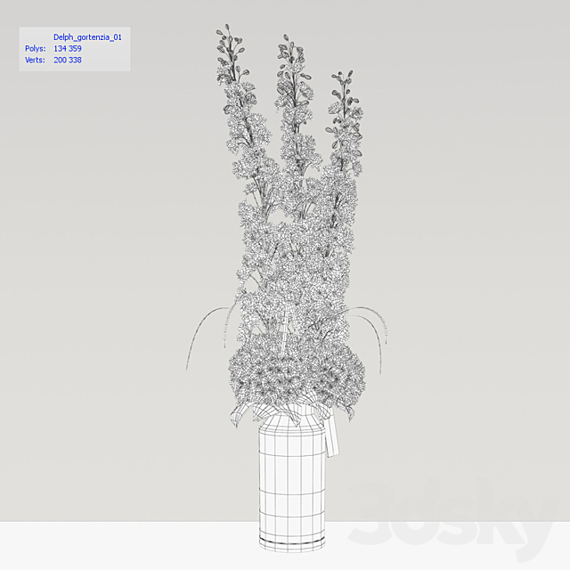 Bouquet 02 3DSMax File - thumbnail 3