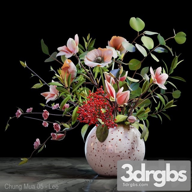 Bouquet 04 3dsmax Download - thumbnail 1