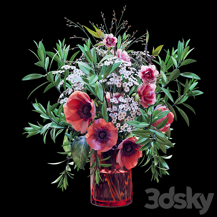 Bouquet 07 3DS Max - thumbnail 2