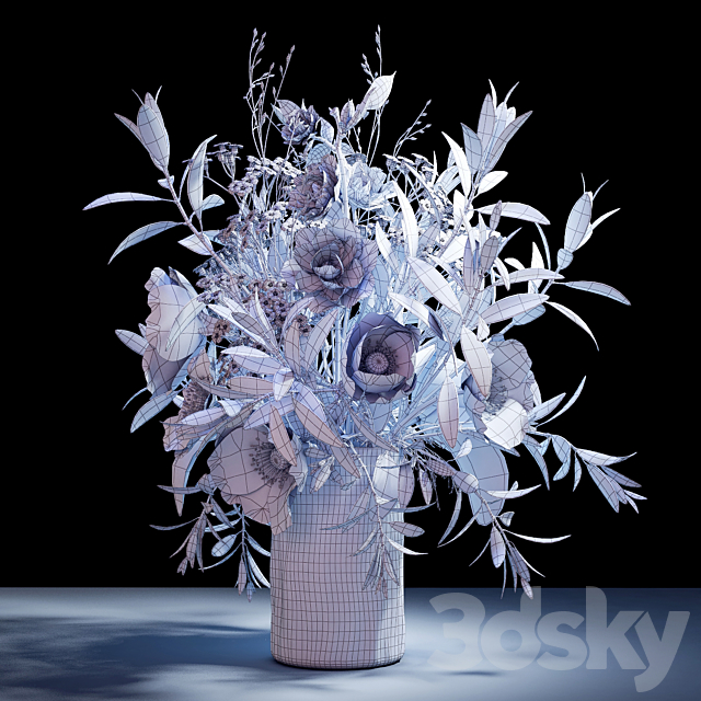 Bouquet 07 3DSMax File - thumbnail 3