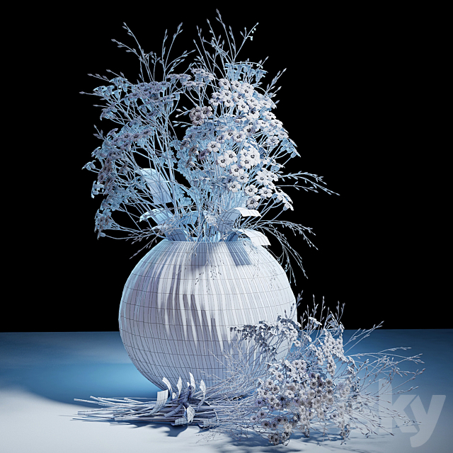 Bouquet 08 3DS Max Model - thumbnail 2