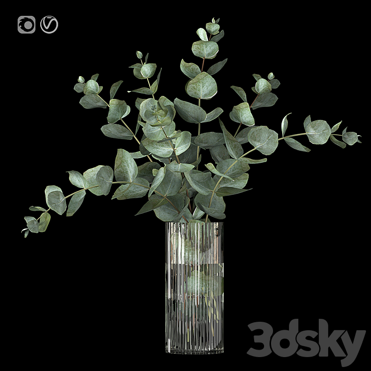 Bouquet 10 3DS Max - thumbnail 2