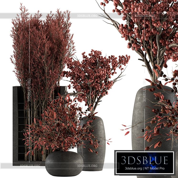 Bouquet 108 – Red Plants 3DS Max - thumbnail 3