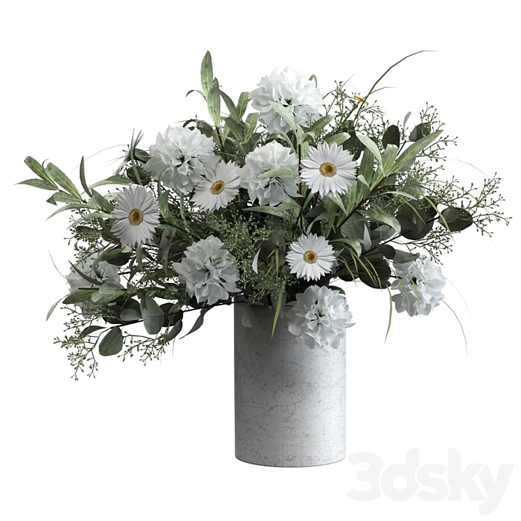 Bouquet 3DS Max Model - thumbnail 1