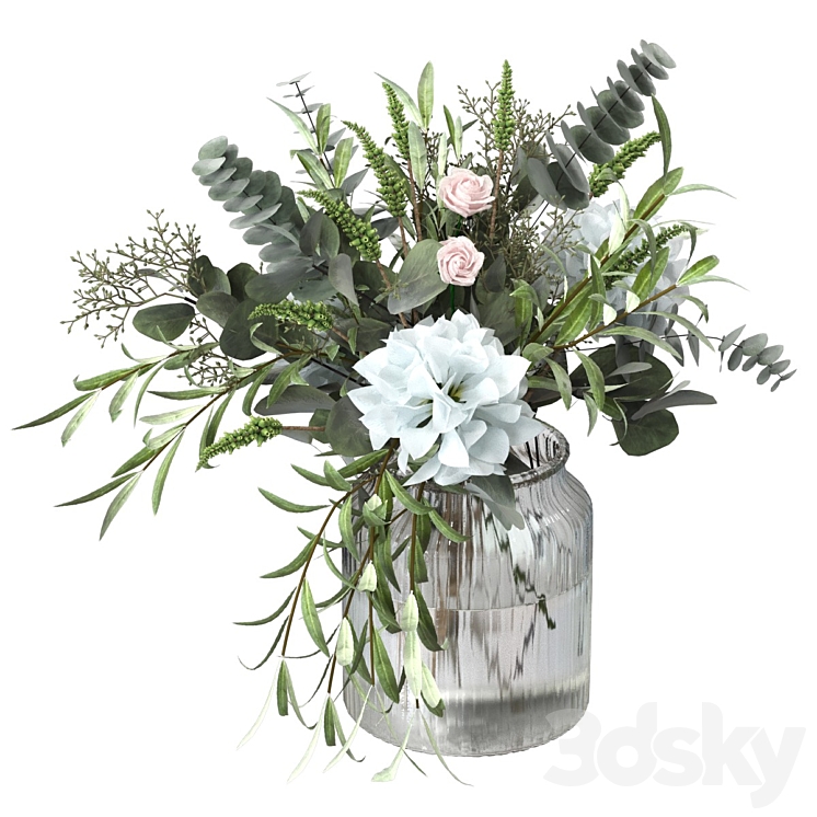 Bouquet 3DS Max Model - thumbnail 2