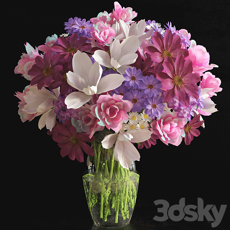 Bouquet 3DS Max - thumbnail 1