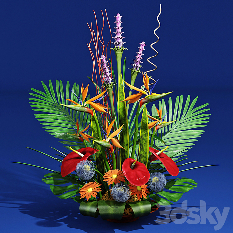 Bouquet 3DS Max - thumbnail 1