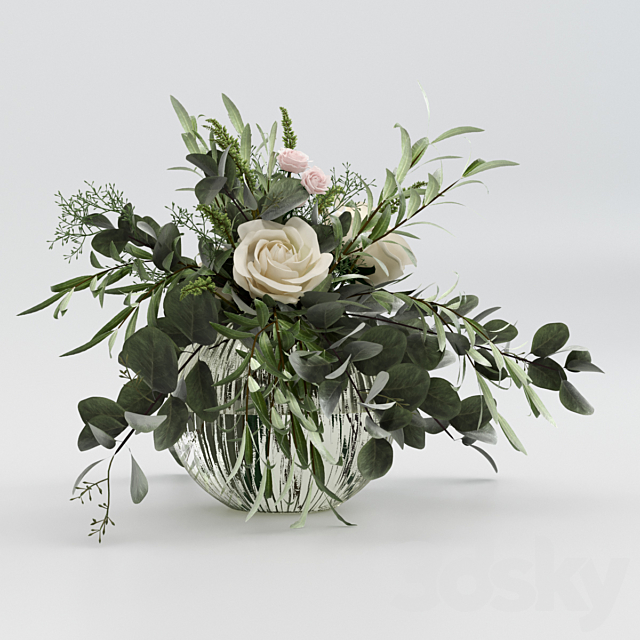 Bouquet 3DS Max Model - thumbnail 2